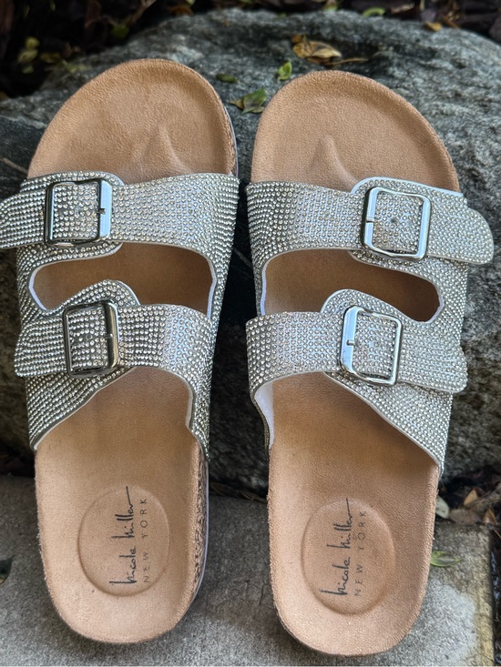 Nicole by Nicole Miller Shoes - Nicole Miller’s rhinestone buckle slides